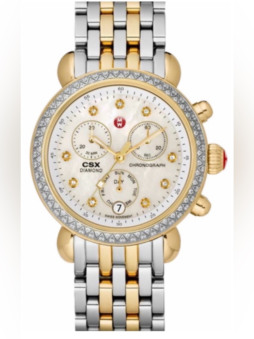MICHELE WATCH Michele CSX-36 Steel & Yellow
Gold Diamonds